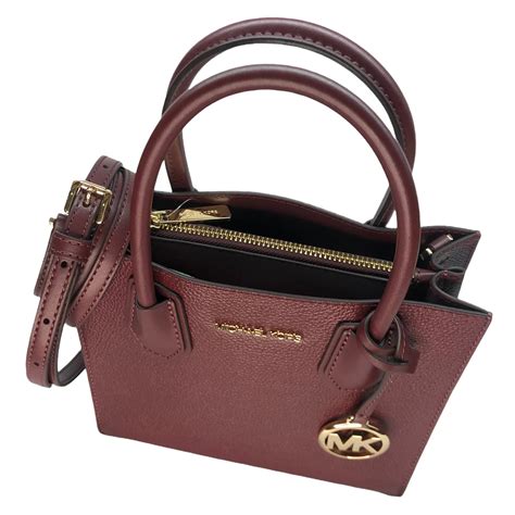 michael kors mercer medium maroon
